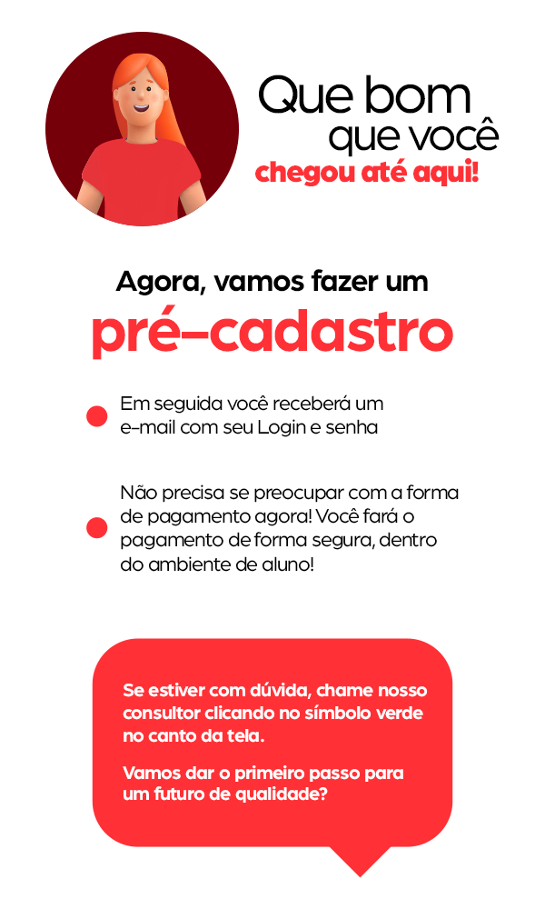 ilustração de uma jovem mulher sorrindo e com o texto com orientação de como ingressar na faculdade Prepara